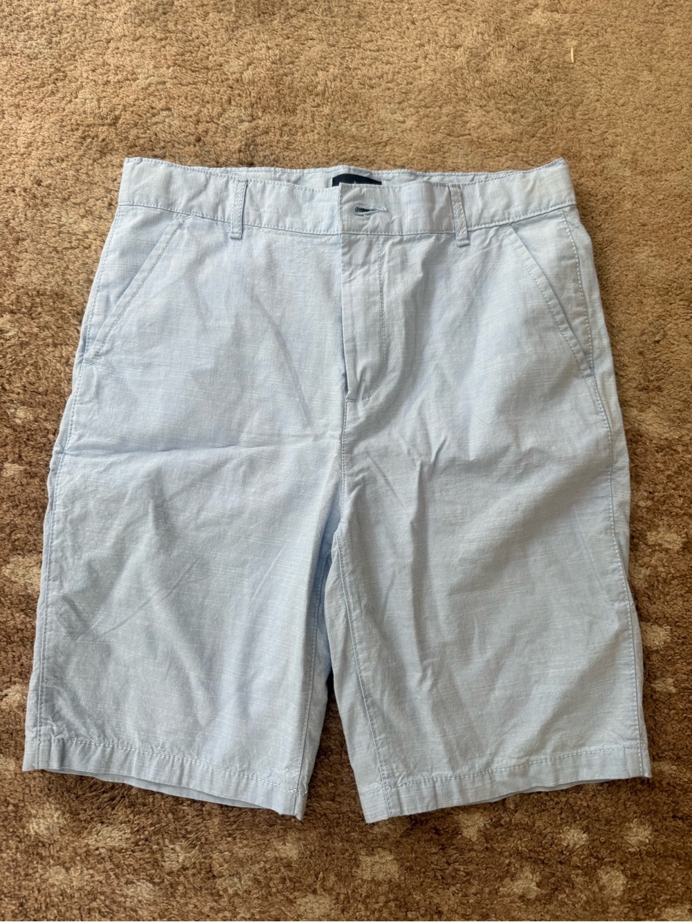 Place Light Blue Flat-Front Men's Shorts